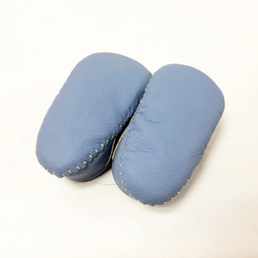 Toot Skooters  Blue Handmade Baby  Crib Shoes 0-6 M